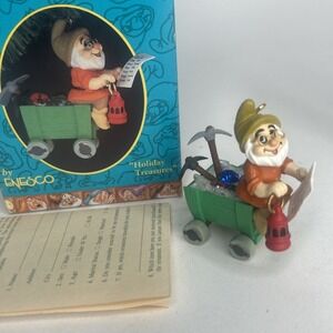 Disney Snow White & The Seven Dwarfs DOC Holiday Treasures Xmas Ornament Enesco